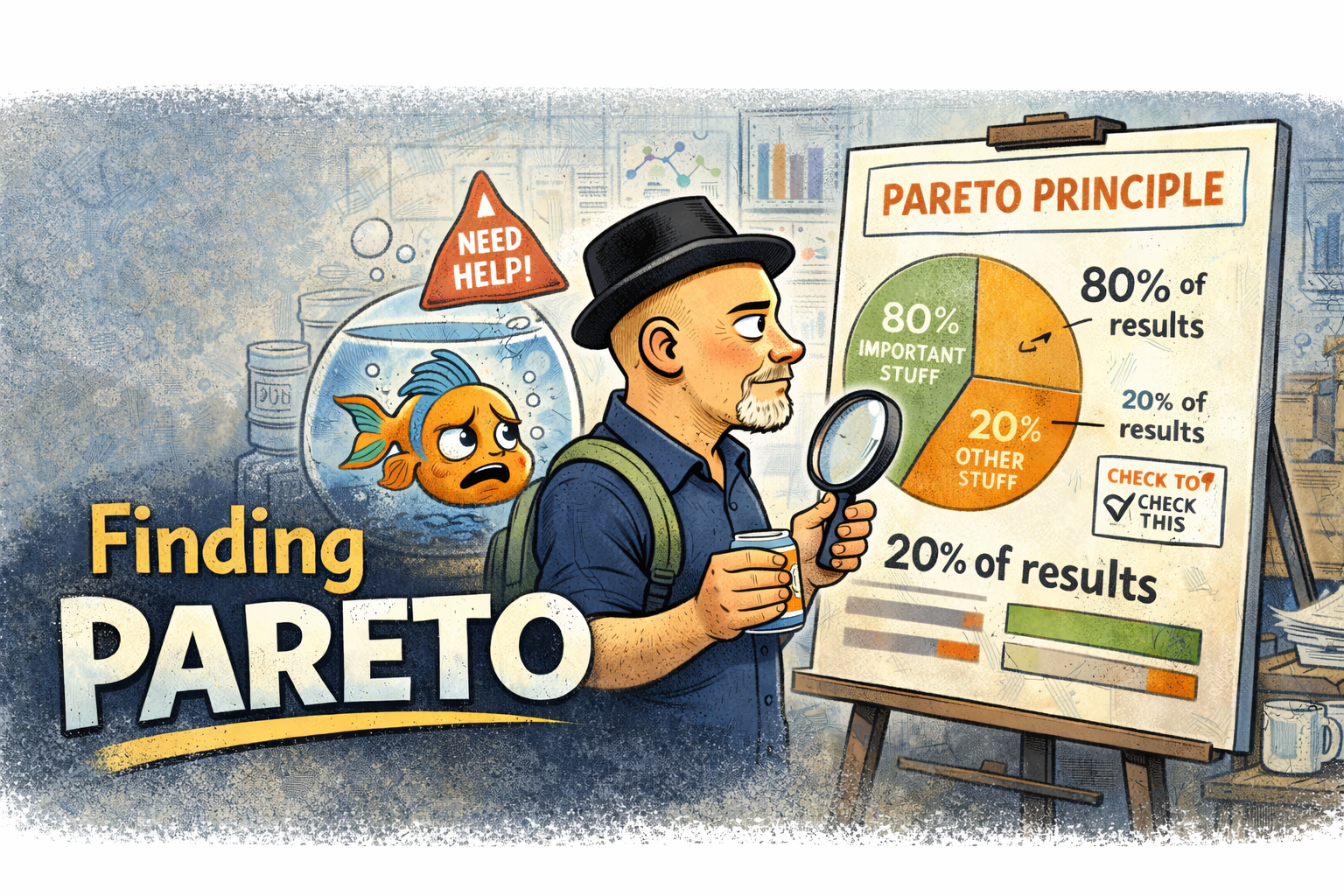 Finding Pareto (While Drowning in Busyness for the Sake of Business)